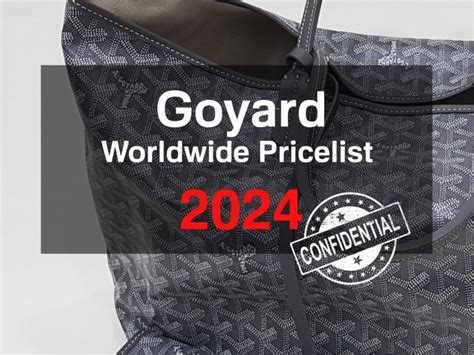 goyard bag why so expensive|goyard price list 2024.